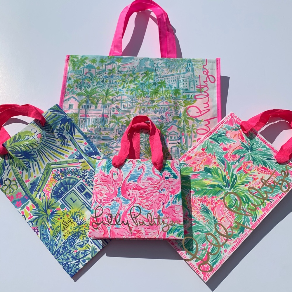 Lot of Lilly Pulitzer Shopping Bags